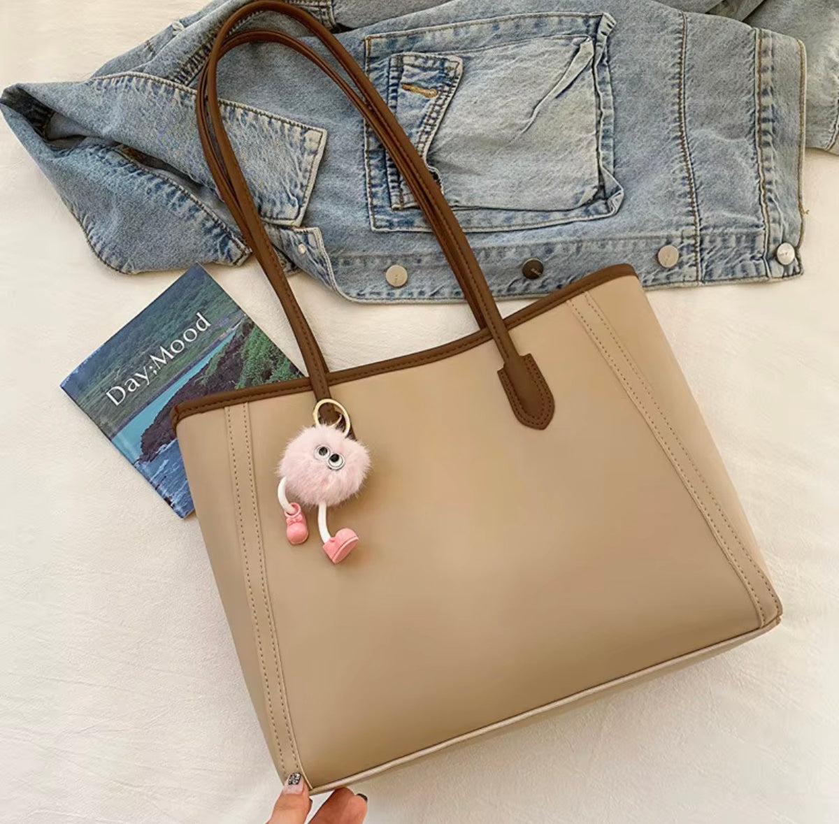 Sac fourre-tout tendance en PU pour femme, collection
Printemps-Été-Automne 2025, résistant à l'eau, sac de voyage à bandoulière