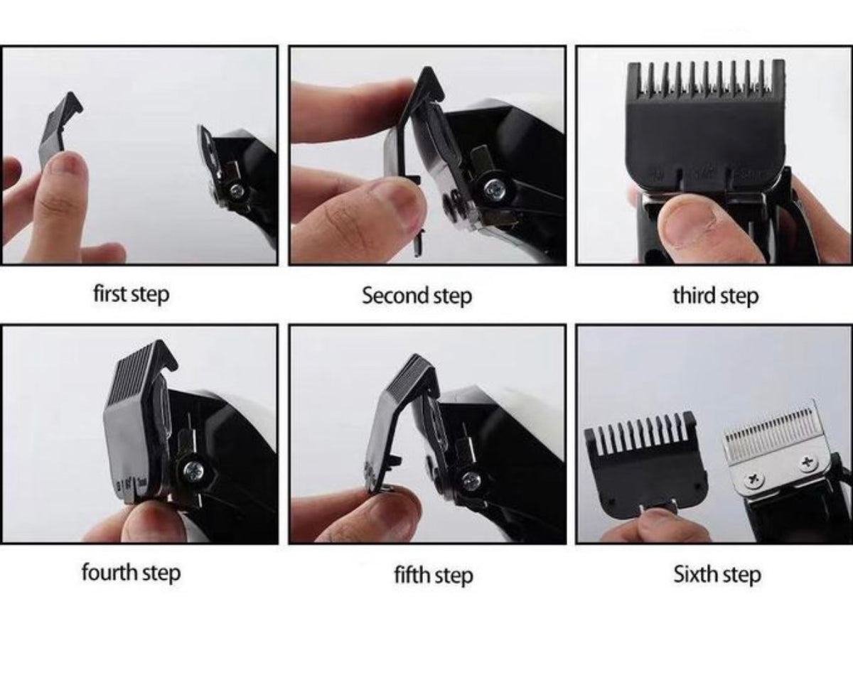 Kit de tondeuse à cheveux pour coiffeur, tondeuse à cheveux rechargeable