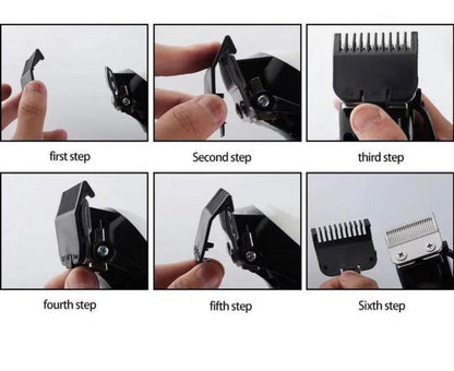 Kit de tondeuse à cheveux pour coiffeur, tondeuse à cheveux rechargeable