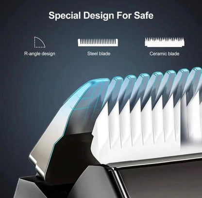 Kit de tondeuse à cheveux pour coiffeur, tondeuse à cheveux rechargeable